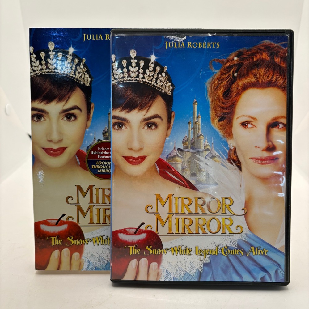 Mirror Mirror DVD 2012 Snow White Lily Collins Julia Roberts Widescreen Slipcase
